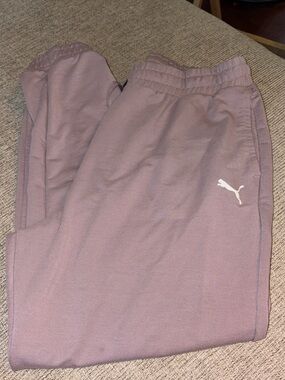 Puma Lavender Jogger Sweatpants with White Logo